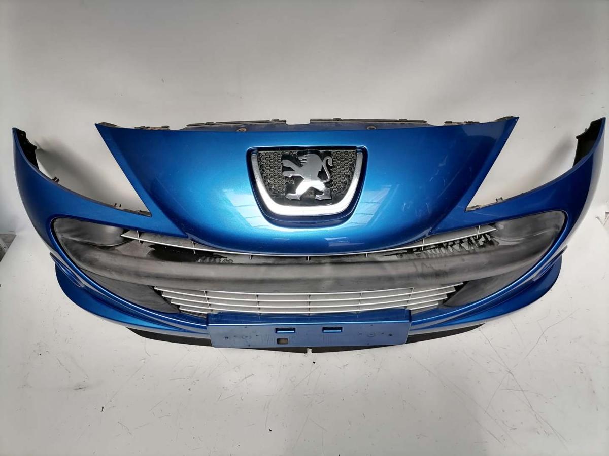 Peugeot 206+ original Stoßstange Stossfänger vorn KGS Blau Ipanema Bj.2009